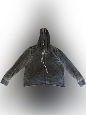 Alternative Heather Blue Gray Hooded Sweatshirt women’s small
